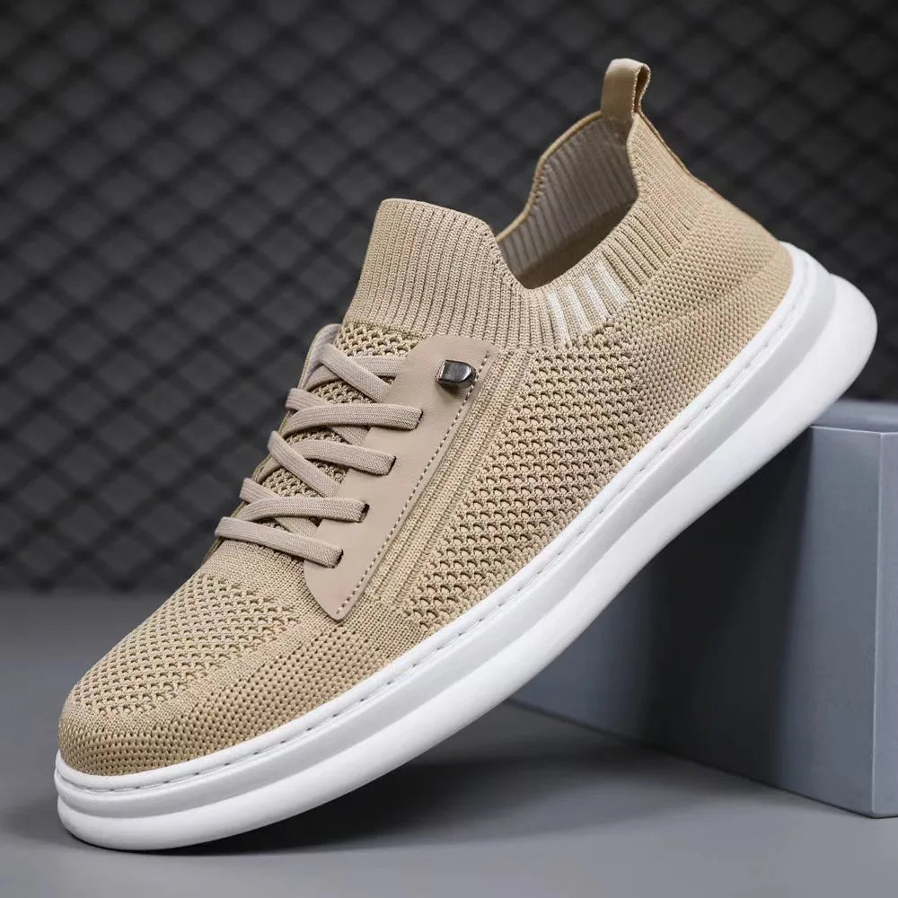 Spring and Summer New Men's Flying Woven Mesh Casual Shoes Student Trend Outdoor Leisure Fashion Sports Shoes