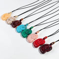 Ins Beach Seaside Holiday Style Colorful Marble Resin Oversized Conch Pendant Jewelry Gift Long Conch Necklace for Women Girls