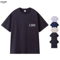 Custom LOGO Promotional Men's 100% Cotton Front Chest Pocket T-shirt Blank Plain Polyester Cotton T Shirt for Men Women Unisex