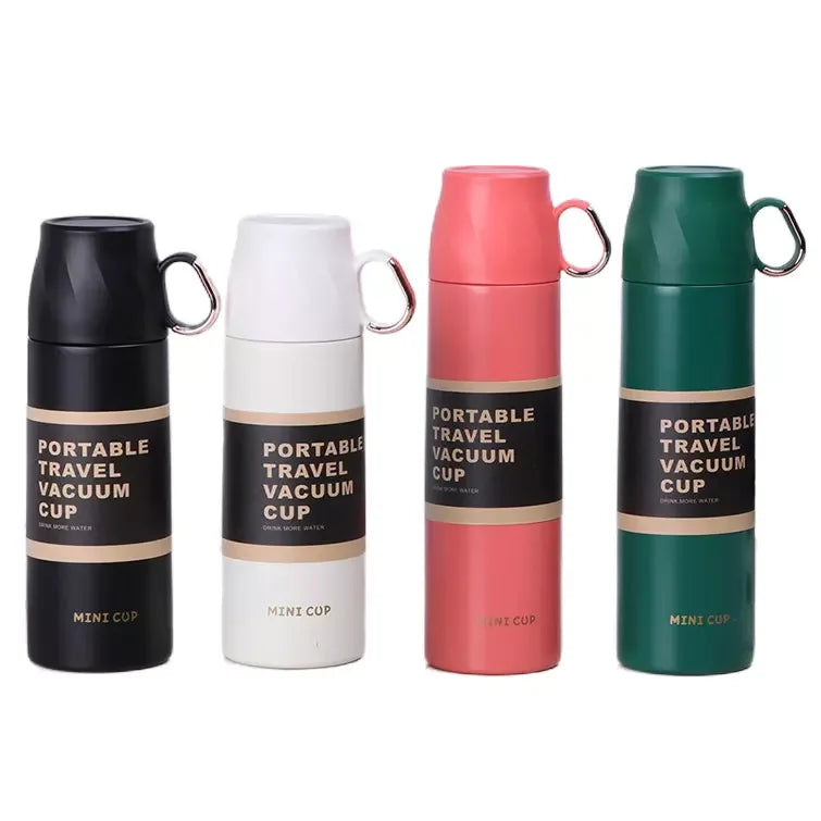FX Stainless Steel Vacuum Flask Bottle 350ml/500ml Double Wall 12-24 Hours Thermal Insulation Travel Thermos with Lid