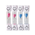Wholesale Small Children's Plastic Handblown Art Deco Hourglass Timer 1 3 5 Minute Custom Sand Color Back School Toothbrushing