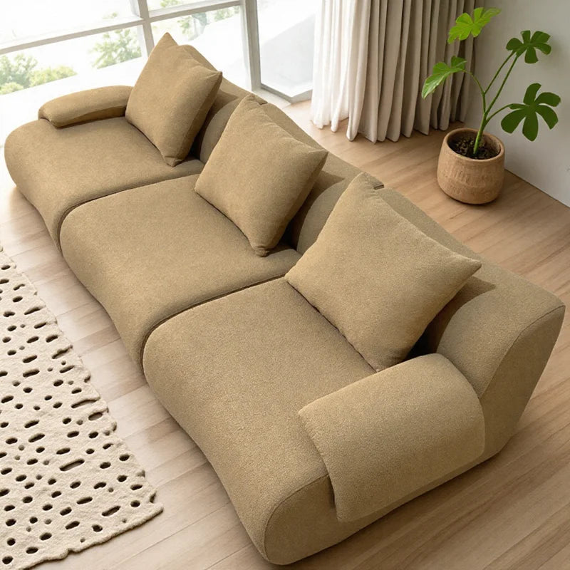 Modern 100% Pure Sponge Foam Compressed Sofa Convertible & Upholstered Custom Fabric Art Colors Vacuum Rolled & OEM Packaged Box