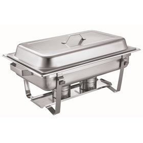 Buphex SS201 Hotel Equipment Economy 8L GN1/2x2 Food Warmer 433-2 Stainless Steel Chafing Dish for Buffet Parties Restaurants