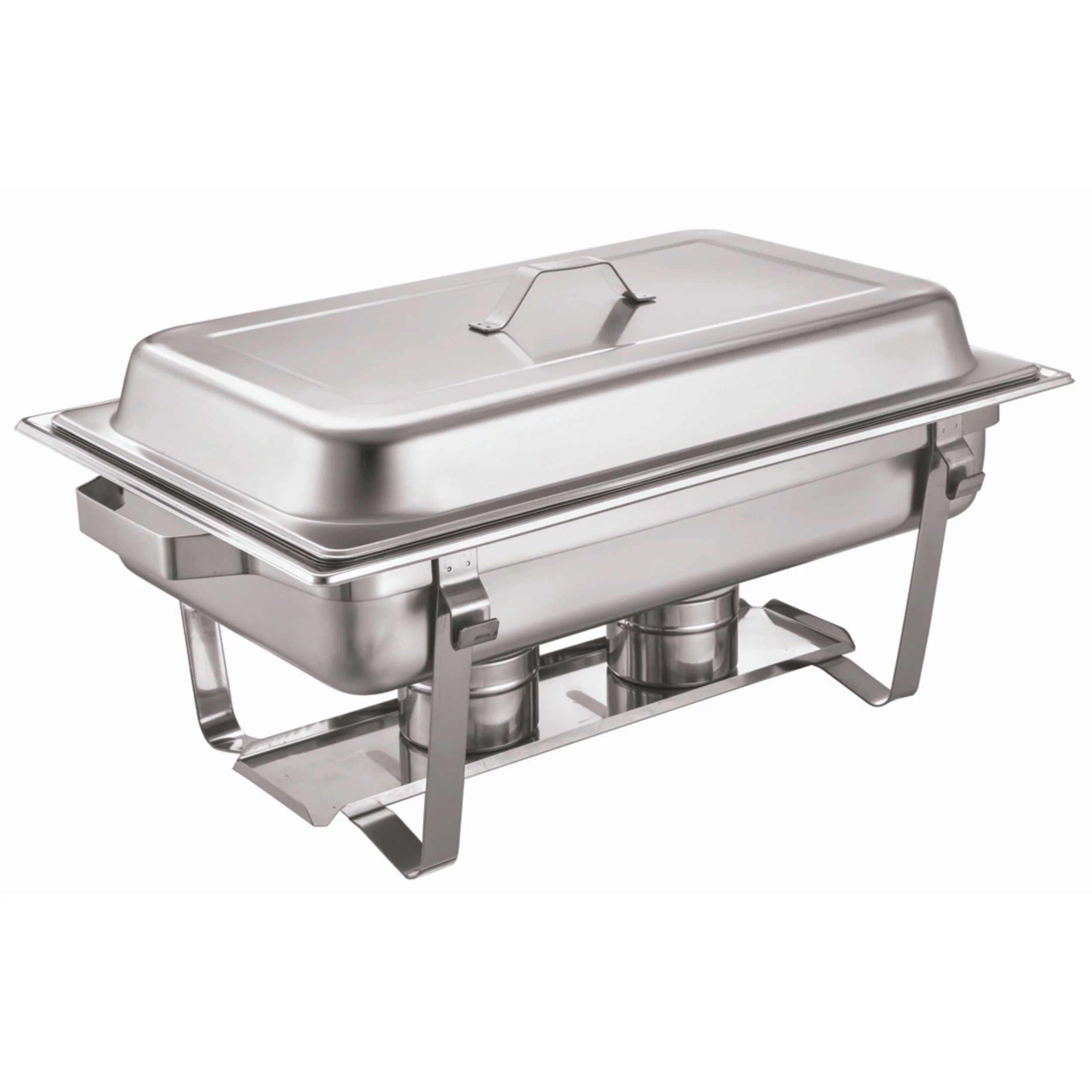 Buphex SS201 Hotel Equipment Economy 8L GN1/2x2 Food Warmer 433-2 Stainless Steel Chafing Dish for Buffet Parties Restaurants
