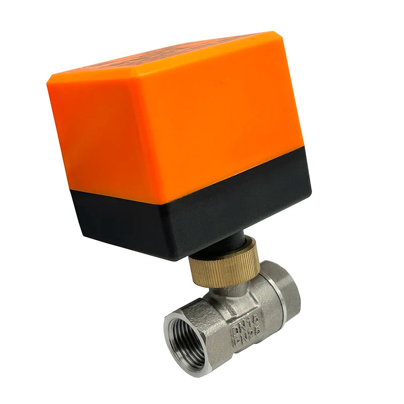 1/2 Inch 2 Inch Two Way Brass Motorized Ball Valve 220V 12V 24V Three Wire One Point Control Water Valve