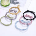 MIO Wholesale Elastic Hair Band Colorful Scrunchies Hot Selling Korean Hair Ties Rope for Women Girls Kids