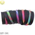 Sustainable Wholesale Metal Long Zipper Nylon Head #5 Slider Zipper Garment Decorative Rainbow Teeth Open-End Zipper for Bags