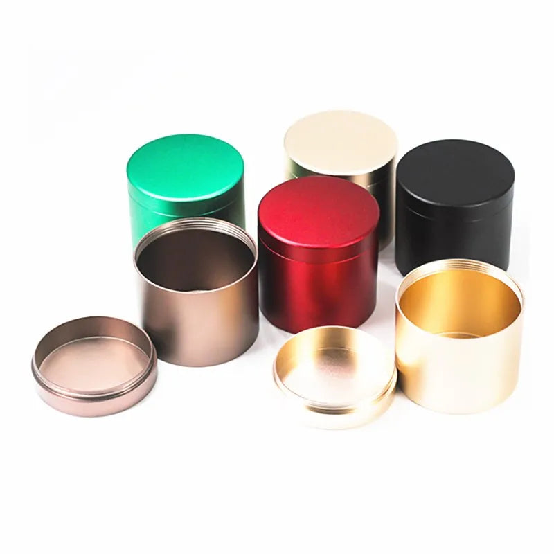200ml 300ml Custom Empty Round Tea Packaging Metal Aluminium Tin/ Can/ Concentrate Jar