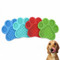 Wholesale Paw Shape Wall Mounted Silicone Pet Training Slow Feeder Food Bowls Dish Pads Dog Lick Mat