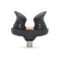 Selco China Hot Sale Black 4*3cm 32g PP Stainless Steel Butt Rest Carpfishing Rod Holder Butt Clamps for Fishing Rod Pod