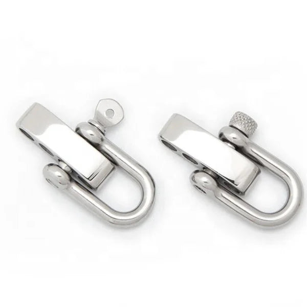 Yiwu Aceon Stainless Steel D-shaped Buckle Umbrella Rope Bracelet Buckle Horseshoe Buckle Screw U Shape Clasp