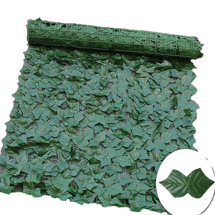 Hot Sale Green Leaf HedgeArtificial Ivy Privacy Fence Screen Plastic Material Privacy Screen Roll for Gardens Courtyards