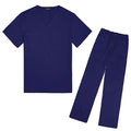 42019 Unisex Woven Fabric Hospital Scrub Sets 72% Polyester 22% Rayon 6% Spandex Breathable Anti-Wrinkle Customizable Wholesale