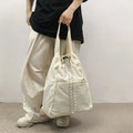 Fashionable Nylon School Backpack with Stone Pattern Waterproof Casual Sports Gym Drawstring Bag-Polyester Lining