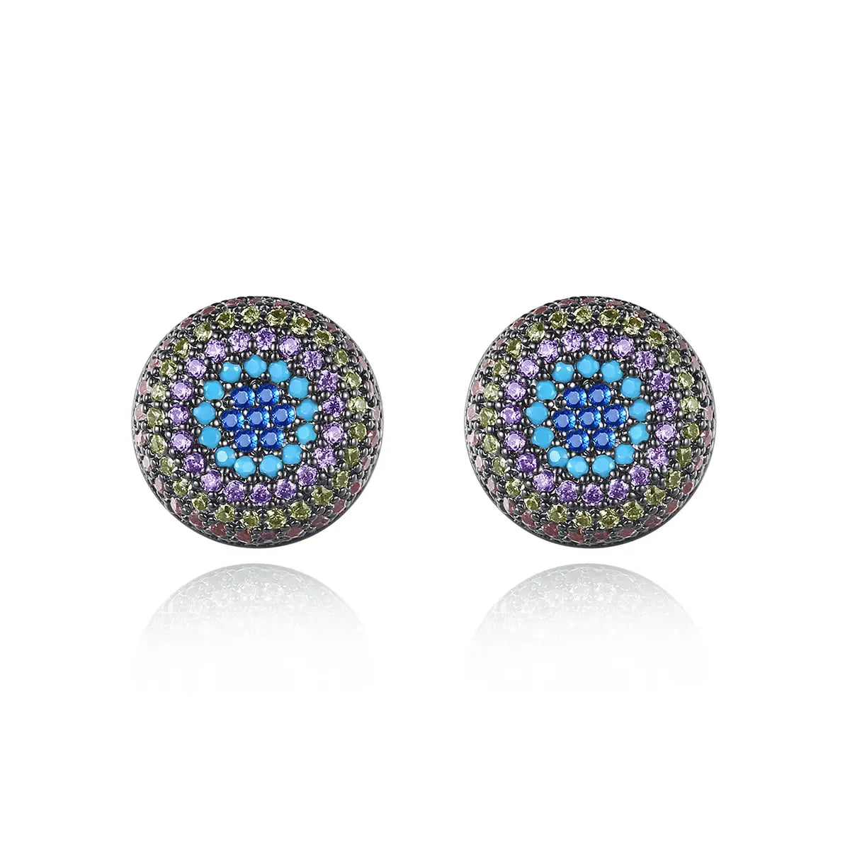 LOUTEEMI Jewelry Trends Multiple Color Kpop Earrings Fashion Dainty Round for Women Men Wholesale