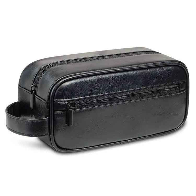Large Travel Portable Makeup Cosmetic Bag Pouch Case Hanging Organizer Fashion PU Leather for Men and Women 2025