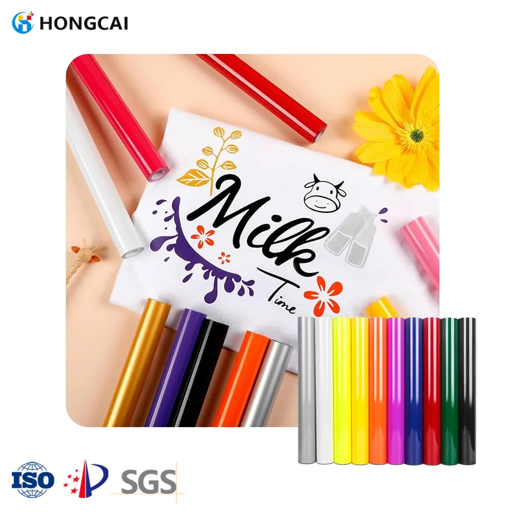 Iron-on Vinyl Fabric  Heat Transfer Vinyl Roll Vinyl Roll Iron-on for T-Shirt Hat Transfer Paper & Film for Clothing Textiles
