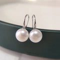 925 Sterling Silver Earrings Natural Freshwater Pearl Ear Hook High Heels Pearl Earrings for Women