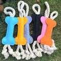 Handmade Plush Dog Chew Toy Pet Dog Bone Toys Rope Pet Puppy Dog Accessories Festival Gifts
