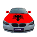 Wholesale High Quality Custom Size Engine 100%Polyester Cover Rearview Mirror Custom Albanian Albania Car Hood Flag