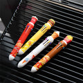 Kids Stationery Cheap Wholesale Beautiful Hamburger Fries Food Shaped Silicone Multicolor Ballpoint Pen 10 Color Pen 532