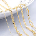 Hot Selling Genuine Gold Au585 Real Gold Necklace Solid Pure 14K Gold Chain Jewelry Wholesale Necklace