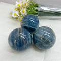 Wholesale Natural Crystals Sphere Healing Stones Blue Onyx Sphere Ball for Decoration