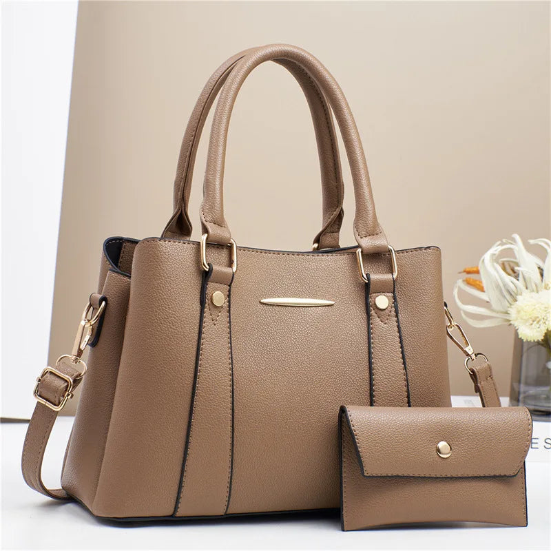 Factory Direct In-Stock Luxury Women's Large Capacity Shoulder Crossbody Bag High-End Zipper Handbag Polyester 21314 Model