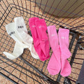 Jingwen OEM Calcetines Deportivos Women Men Cotton Crew Sports Socks With Logo