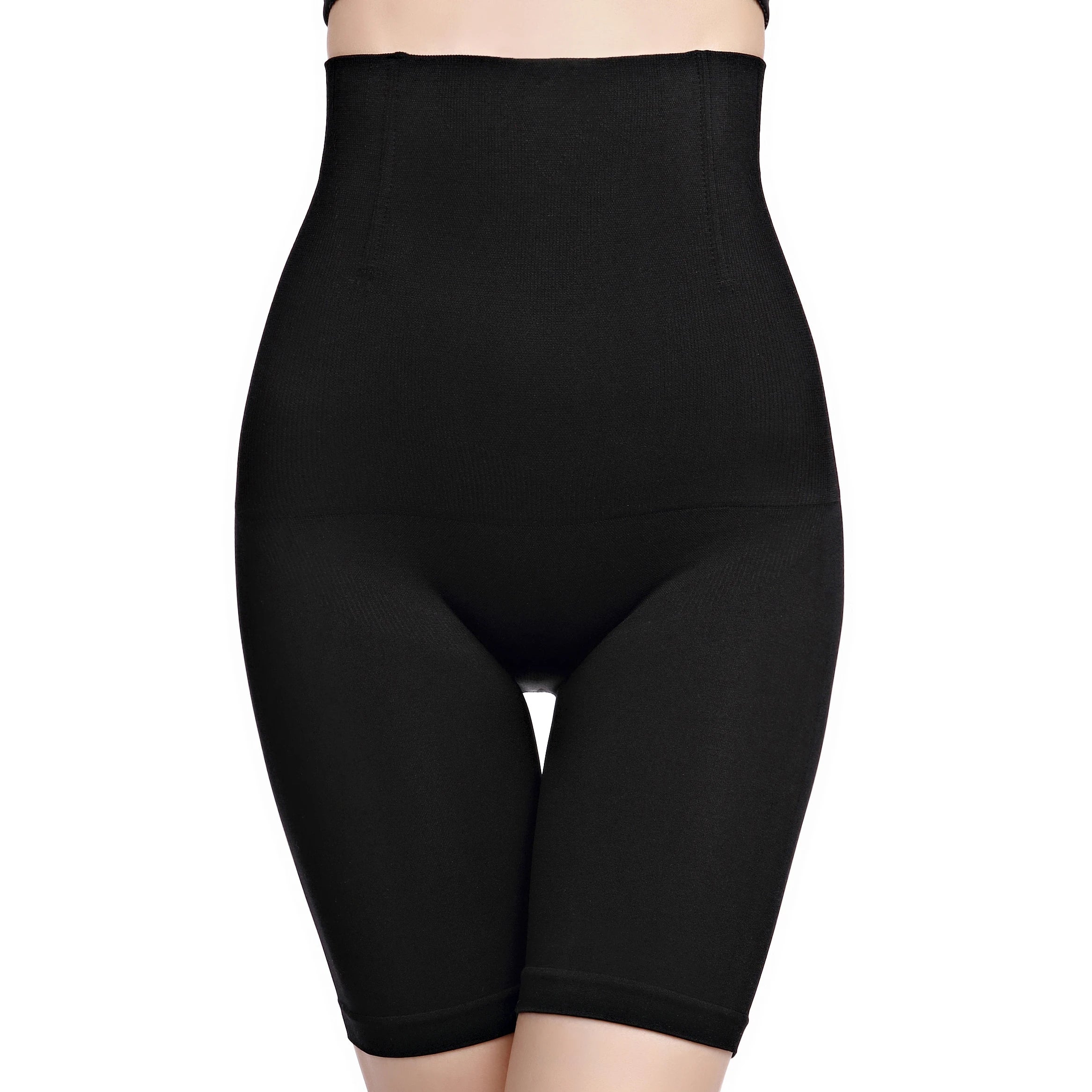 Women's High Waist Mid-Thigh Shapewear Breathable Body Shapers with Tummy Control Slimmer Shorts Panties for Plus Sizes