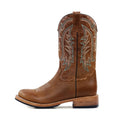 Western Boots Fashion Botas Mujer Mid Calf Pull Boots Embroidery Autumn Spring Summer Winter Genuine Leather Wedge Heel Lighted