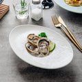 French Oval Ceramic Dinner Plate Western Food Pasta Soup Sweet Dessert Salad Serving Plate Restaurant Party Wedding Tableware