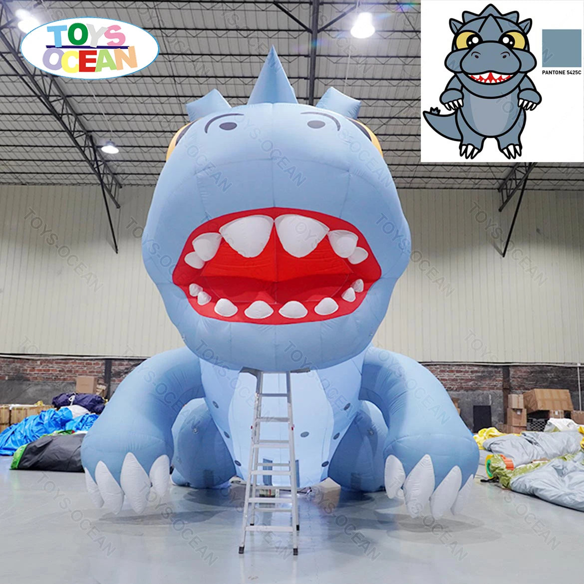 Factory Wholesale Price Customized Outdoor Advertising Inflatable Model LED Dinosaur Structure Inflatable