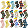 Whale Wholesale Colorful Pattern Cool Designer Mens Fashion Dress Cotton Funny Socks Sox Crew Happiness Sock Stock for Men