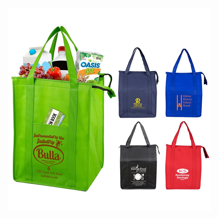 Wholesale 6 Pack Eco-Friendly Insulated Non-Woven Camouflage Cooler Bags Custom Logo Printed Reusable Waterproof Zipper Closure