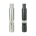 Home Kitchen Tool Thumb Push Portable Spice Sauce Grinder Manual Stainless Steel Salt Pepper Grinder Mills