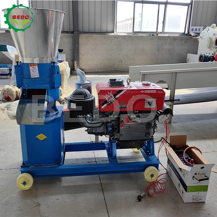 300-500KG 24HP Animal Feed Making Machine to Make Animal Food Pellet Mill Diesel Engine Feed Processing Machine