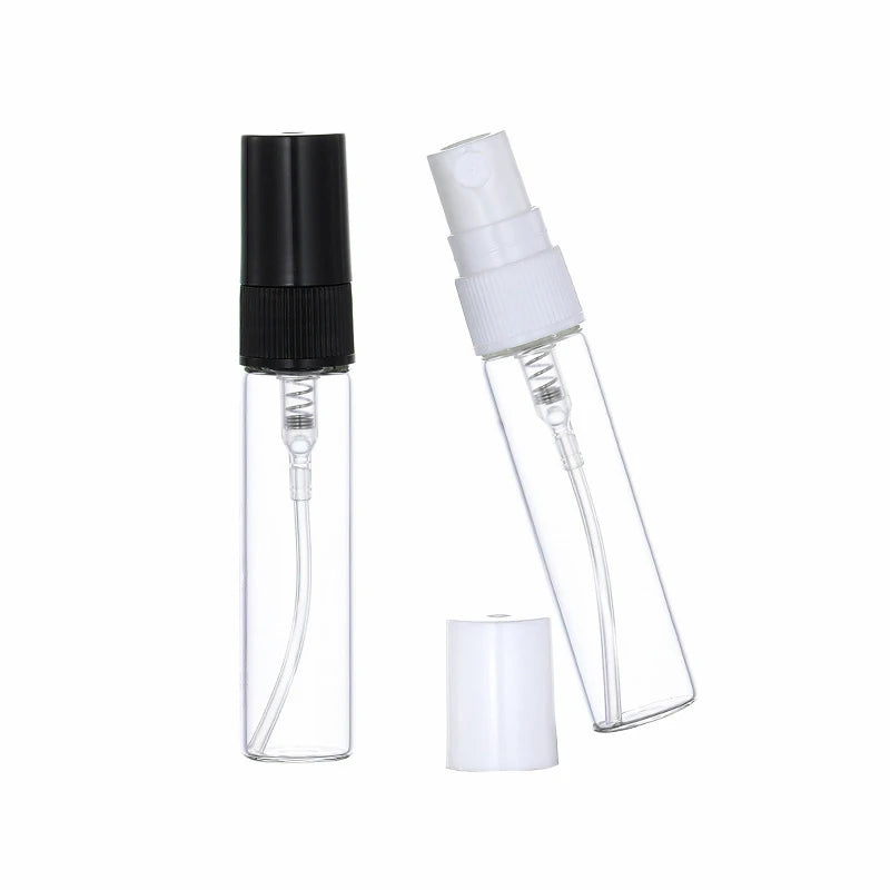 HeLun 3ml 5ml Refillable Empty Tester Sample Perfume Glass Bottle Vials