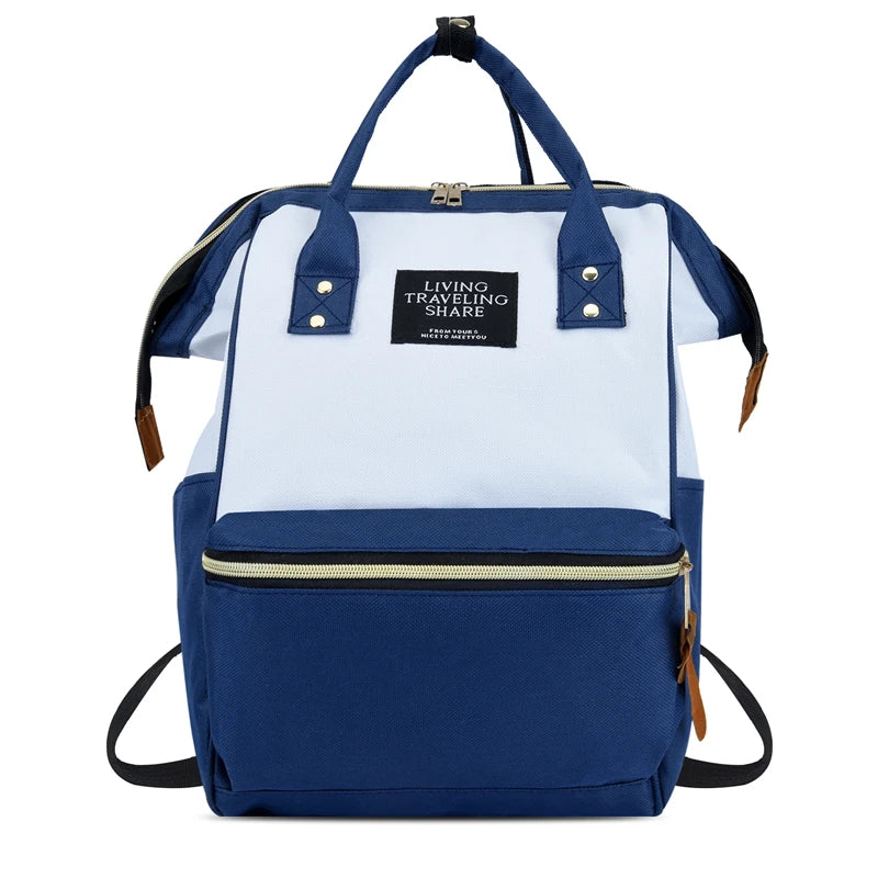 Fashionable Durable Maternity Diaper Backpack Waterproof Baby Nappy Travel Bag Polyester Lining Oxford Zipper Closure for Moms