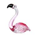Glass Figurine Hand Blown Glass Flamingo Souvenir  Handmade Art Decor Pink Figurine Animals Collection Table Home Decoration