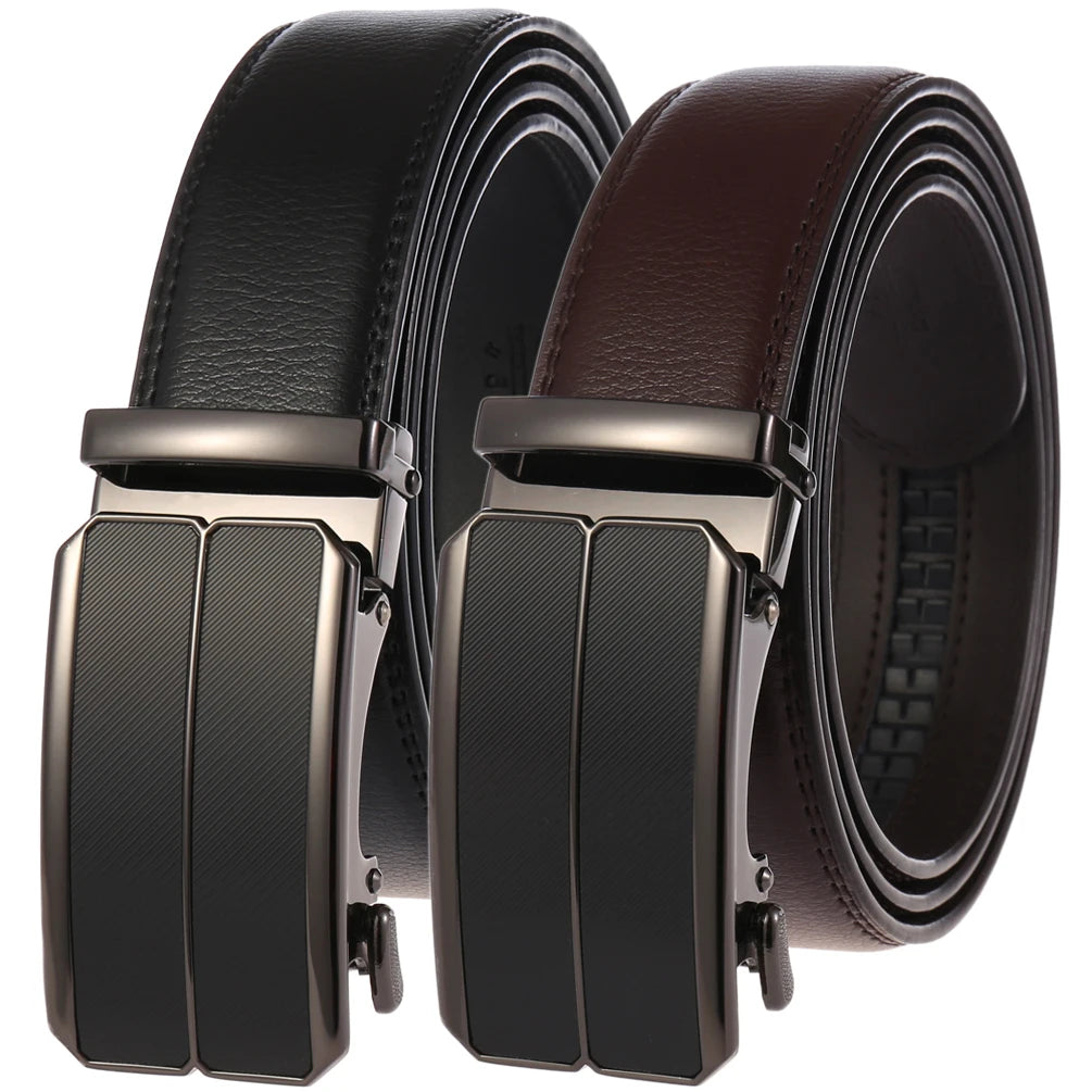 2025 Wholesale Hot Sale Casual Formal Cowhide Leather Belt Mens Belts Genuine Leather Luxury Belt with Zinc Alloy Belt Buckle