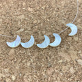 Wholesale Custom Natural Mother of Pearl Nacre Shell Moon Beads for Diy Jewelry Making Accessories