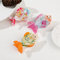 Yi YHJ Women's Customize Hair Accessories 8.5cm Goldfish New Design Acetate Cute Claw Clips Hair Claw for Woman Wholesale