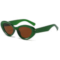 5377 Trendy Candy Color Oval Sunglasses Jelly Color Small Frame Sunglasses Women Fashion Vintage Sunglasses Custom