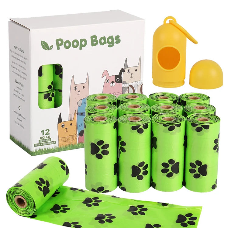 Private Label Biodegradable Perfumed Printing Dog Poop Bag With Dispenser