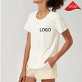 Newest Custom Logo Sports Yoga Top High Quality Women Gym Fitness Wear T-shirt Loose Casual Outdoor Running Clothing