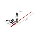 Wholesale 4CM Short Aluminum Wall Clock Hands Set for Seiko Movement