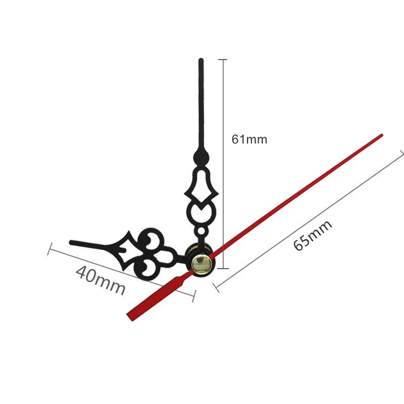 Wholesale 4CM Short Aluminum Wall Clock Hands Set for Seiko Movement