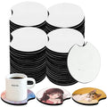 Circular Opening Sublimation Blank Car Coasters for DIY Crafts Mats & Pads