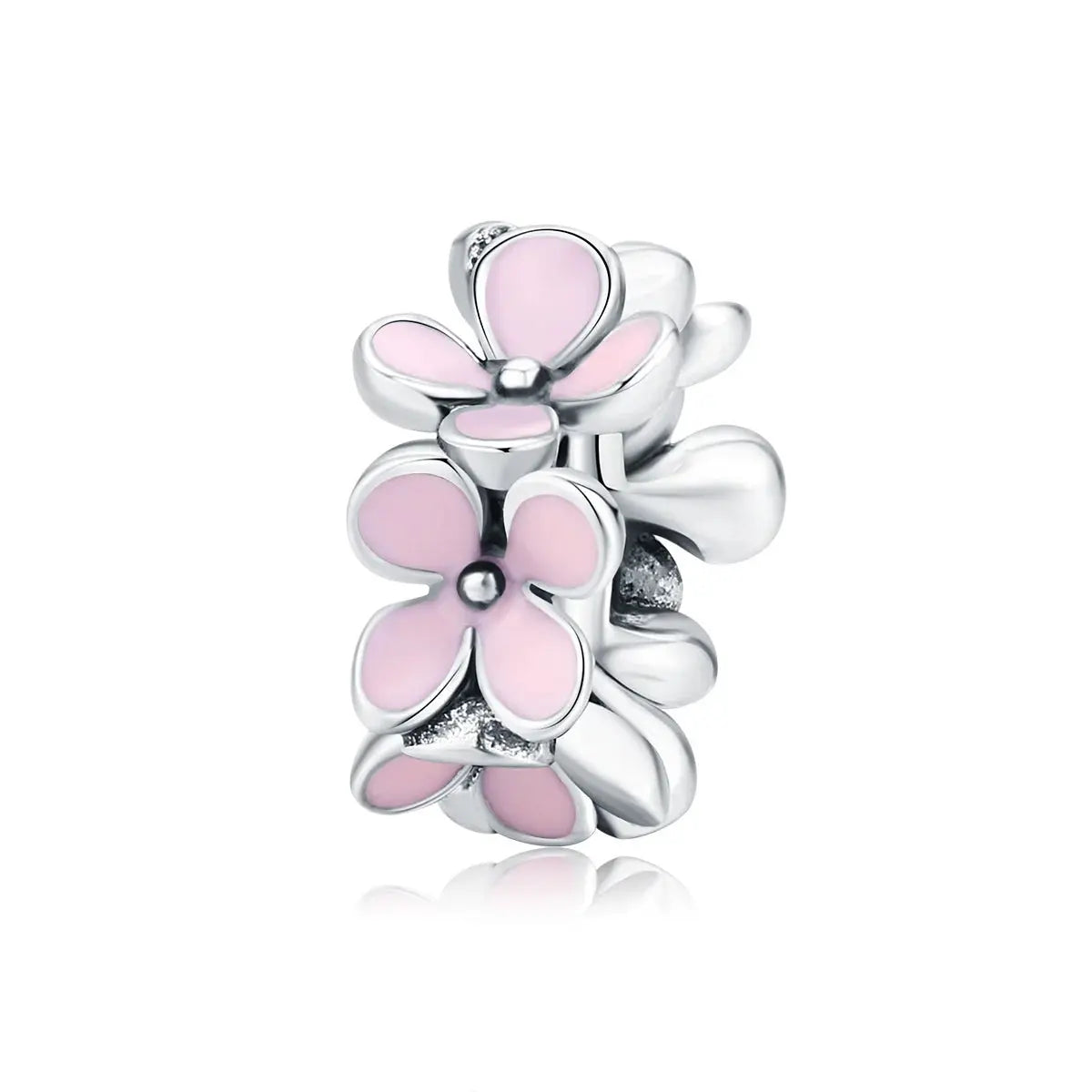Flower Charm 100% 925 Sterling Silver Beads Fit Original Bracelet Pendant for Women Necklace Luxury Jewelry SCC1484